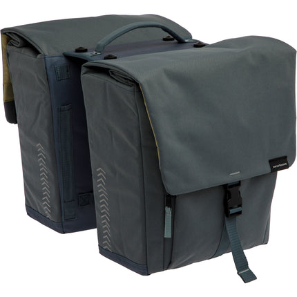 New Looxs dubbele tas Tulum MIK 32l rPET grijs/groen