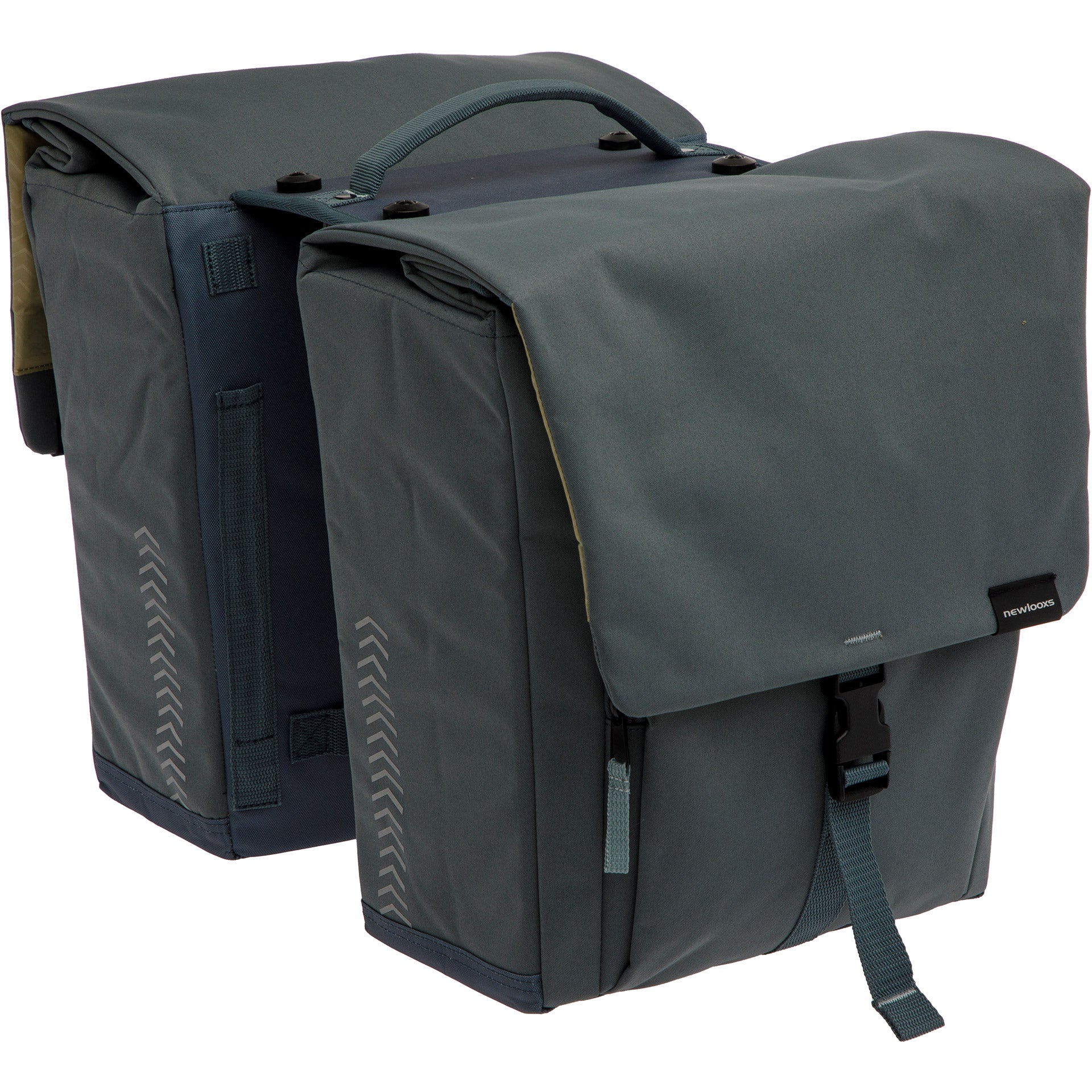 New Looxs dubbele tas Tulum MIK 32l rPET grijs/groen