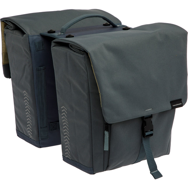 New Looxs dubbele tas Tulum MIK 32l rPET grijs/groen