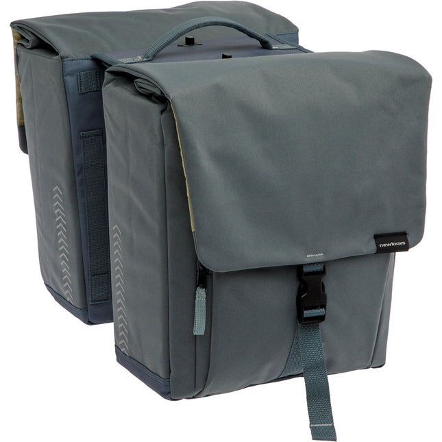 New Looxs dubbele tas Tulum afneemb. 32l rPET grijs/groen