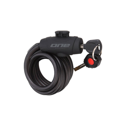 One spiraalkabelslot 12150  12mm/150cm black/grey