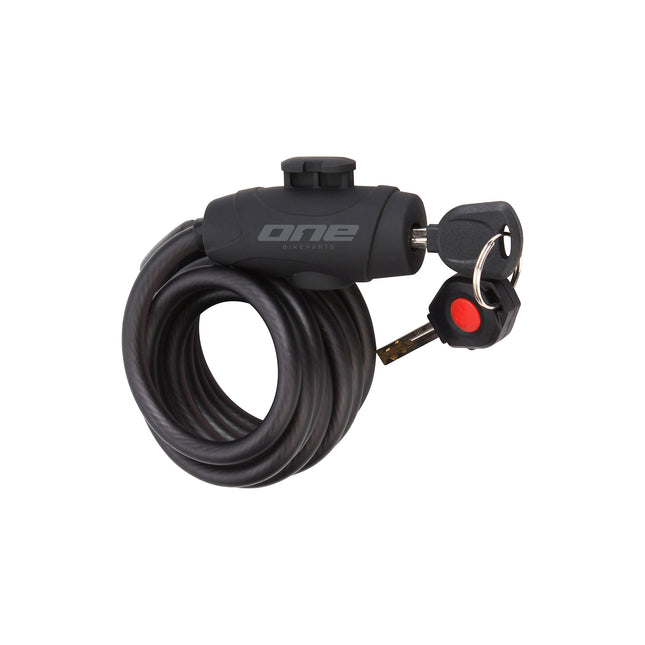One spiraalkabelslot 12150  12mm/150cm black/grey