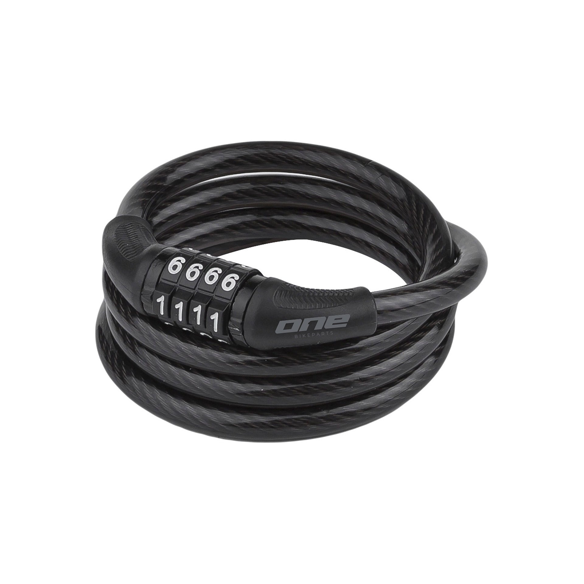 One kabelcijferslot 8100  8mm/100cm black/grey