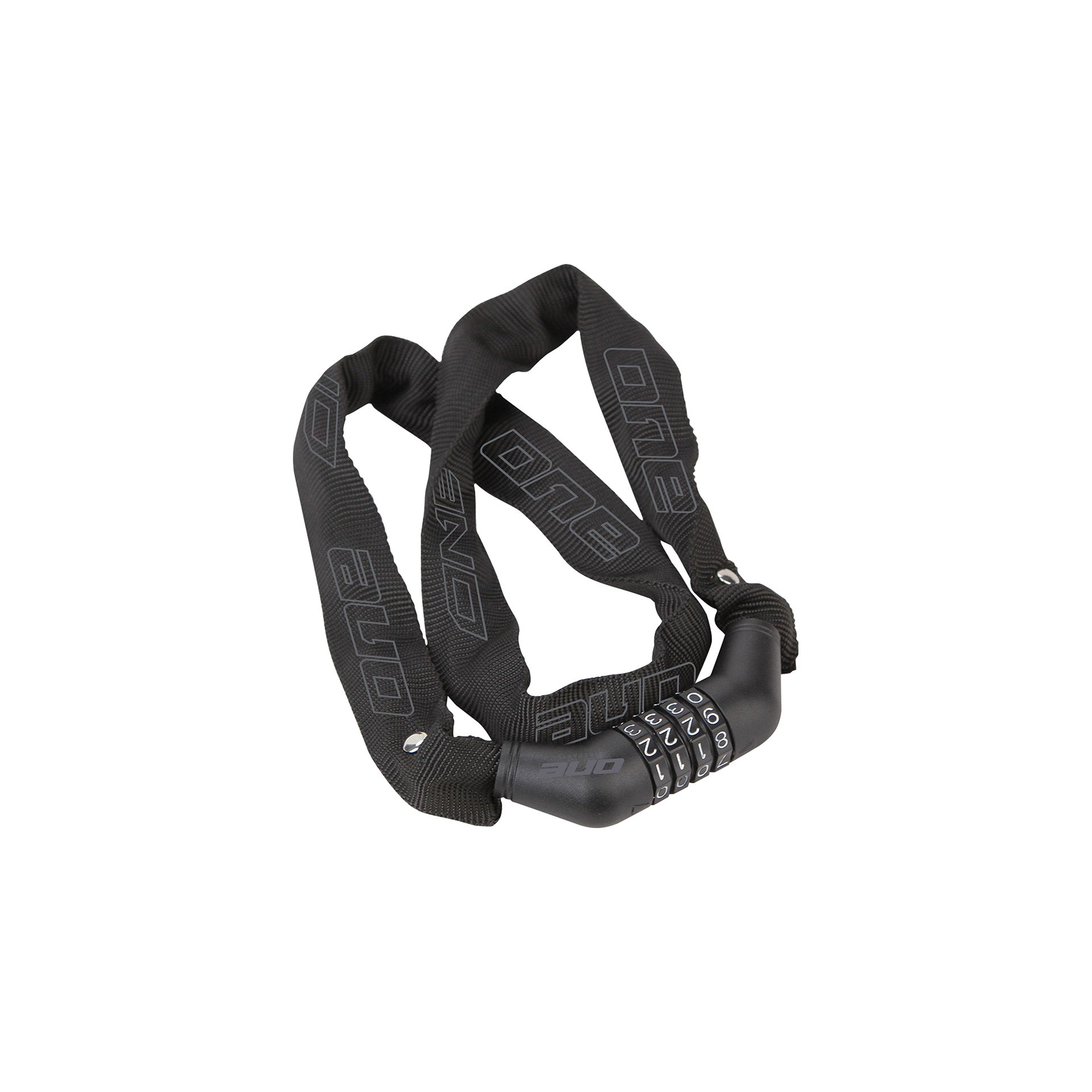 One kettingcijferslot 4.90  4mm/90cm black/grey