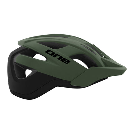 Un casque trail pro m/l (58-61) noir/kaki