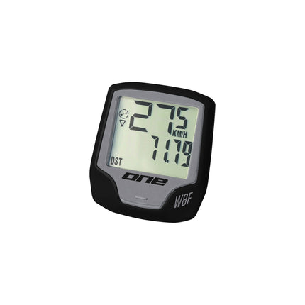 Un compteur de vélo 8 fonctions filaire taille unique noir/gris