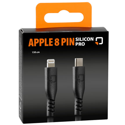 Optiline Silicon cable USB Type C > Apple 8 Pin - 150 cm