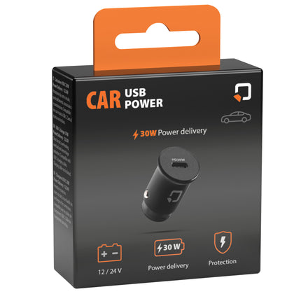 Chargeur Usb Voiture Optiline Power, 1 port Usb C 30W - 12/24V