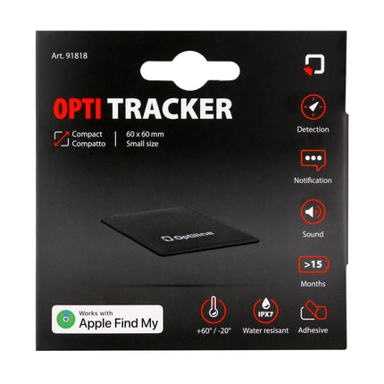 Optiline Tracker Compact, Ultra-thin adhesive locator