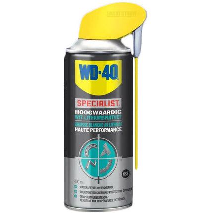 WD40 graisse au lithium en spray Spécialiste 250ml blanc