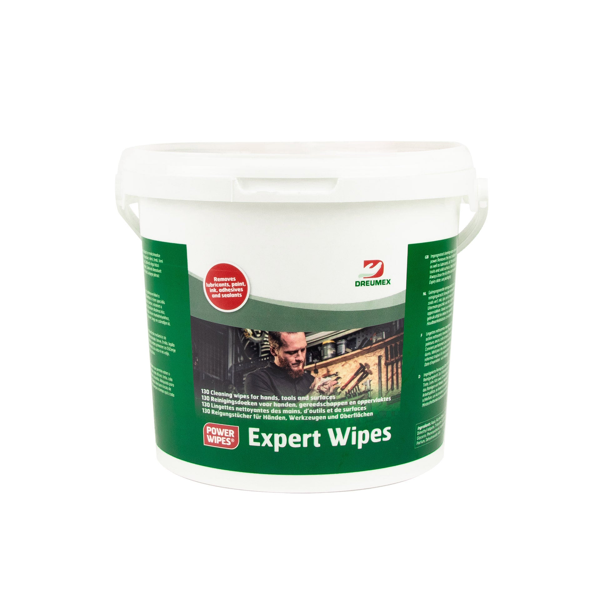 Dreumex reinigingsdoeken Expert Wipes emmer (130st)