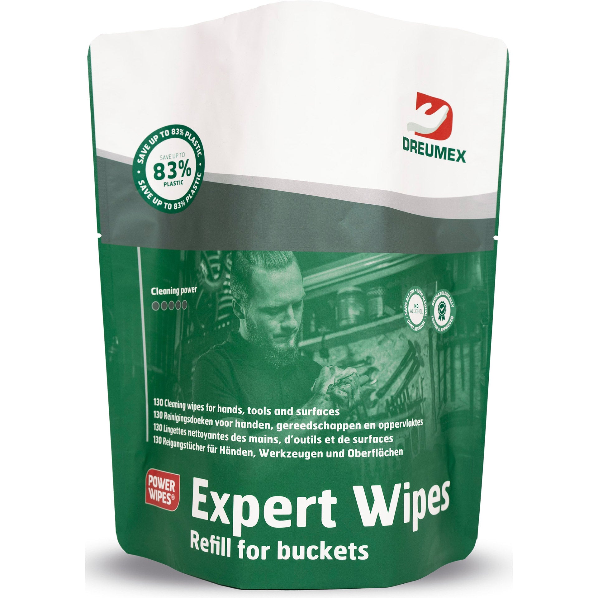 Dreumex reinigingsdoeken Expert Wipes navulling (130st)
