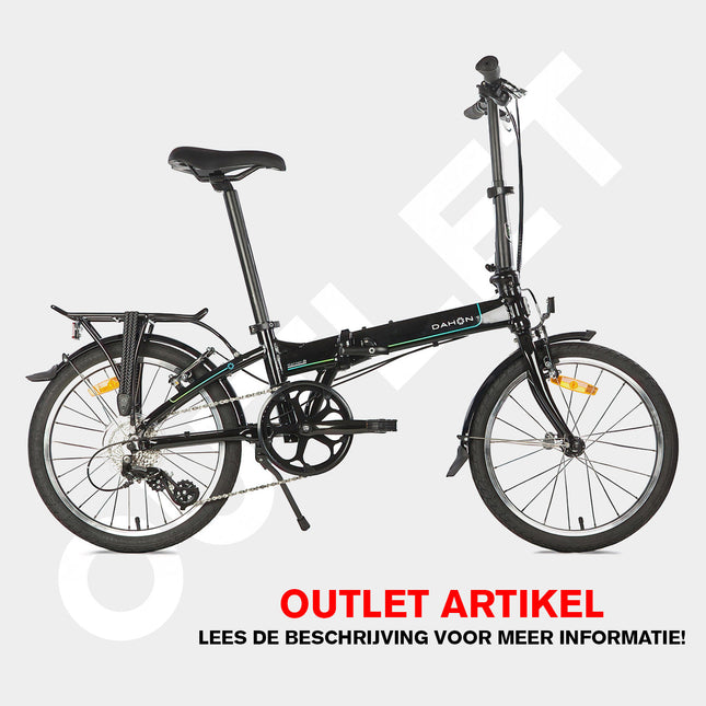 Dahon vouwfiets Mariner D8 Obsidian 20" 8v zwart (OUTLET)