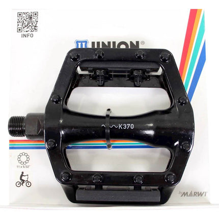 Pédales Union 102 BMX 9/16 noir sur carte