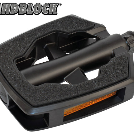 Union pedaal SP-2890 matzwart/zwart SANDBLOCK, op kaart.