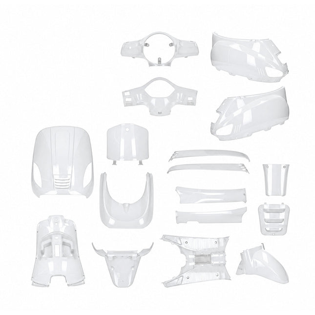 18-delige scooterplaatwerkset China Vespa rondkop, wit � AGM VX50/LX/Napoli
