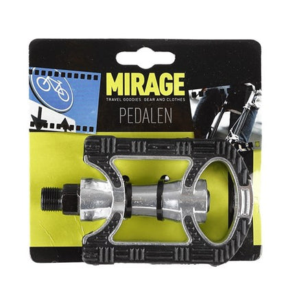 Mirage tourpedaal alu/rubber antislip kaart