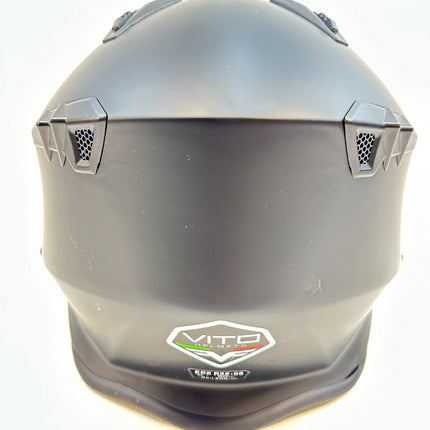 Vito Bruzano Jethelm - Motorhelm - Mat Zwart