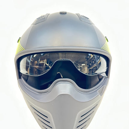 Vito Bruzano Jethelm - Motorhelm - Mat Zwart + Fluor