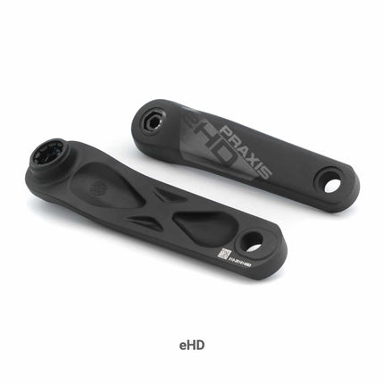 Pédalier Praxis vélo électrique type 1 aluminium HD Isis 150mm