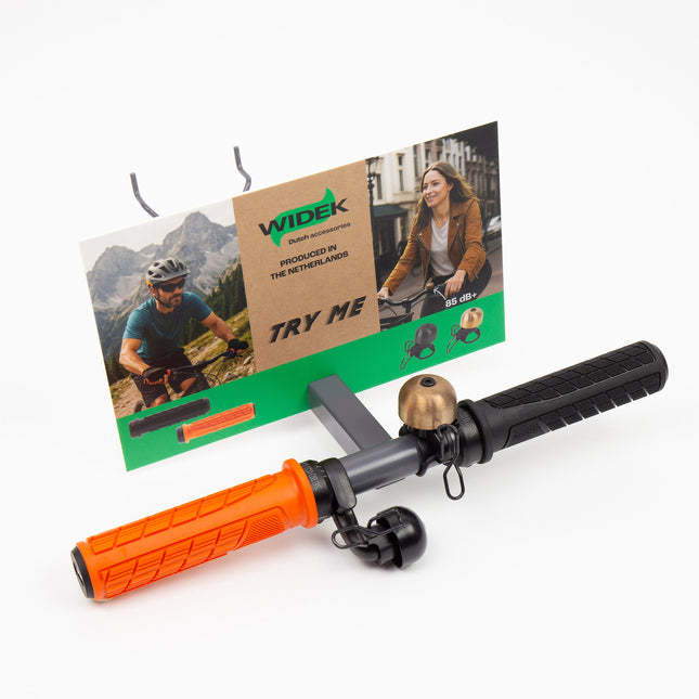 Qibbel wandpresentatiebeugel bel/grip, bordje, perfo & slat