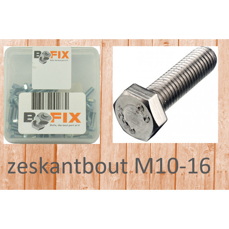 Bofix zeskantbout  M10-16 (12st)