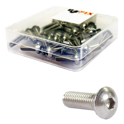 Bofix inbusbout M5x12 RVS bolkop (25st)