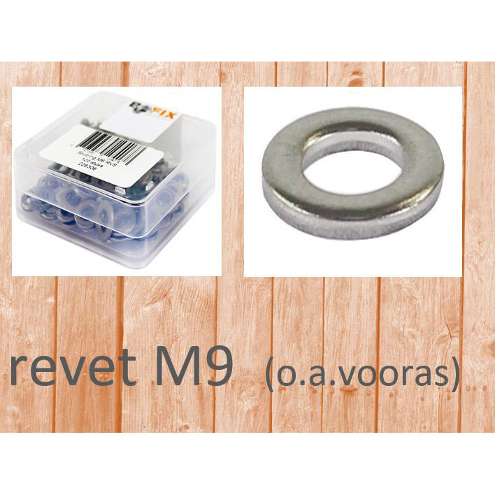 Bofix voorasring M9,5 verzinkt (100st)