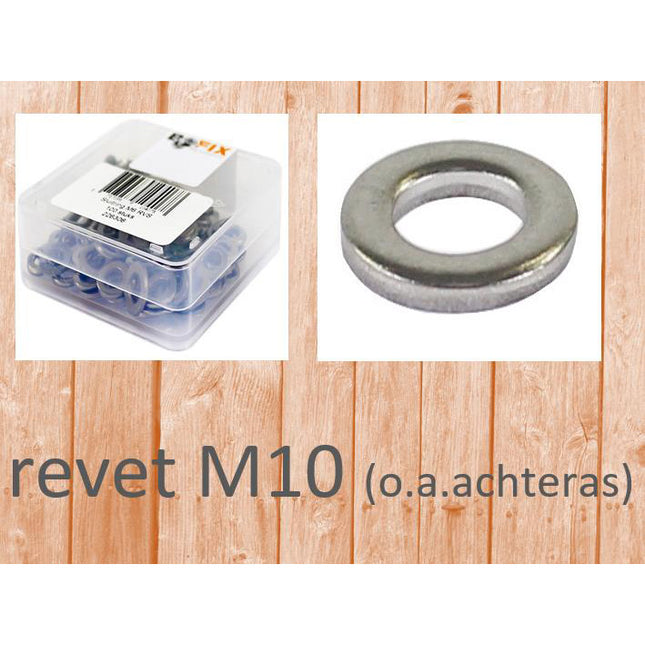 Bofix achterasring M10 verzinkt (100st)