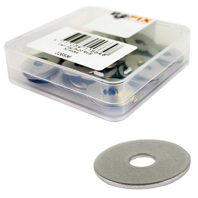 Bofix carrosseriering M6x20 RVS (50st)