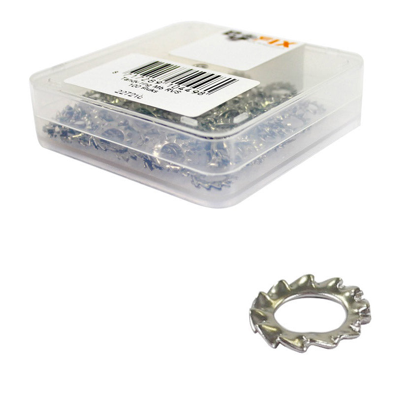 Bofix tandveerring M6 RVS (100st)