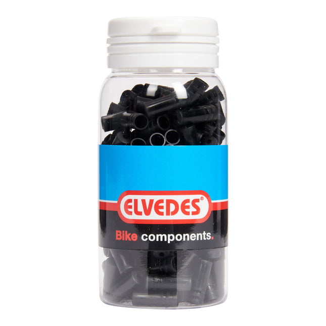 Elvedes kabelhoedje 4,3mm PVC zwart (150st)