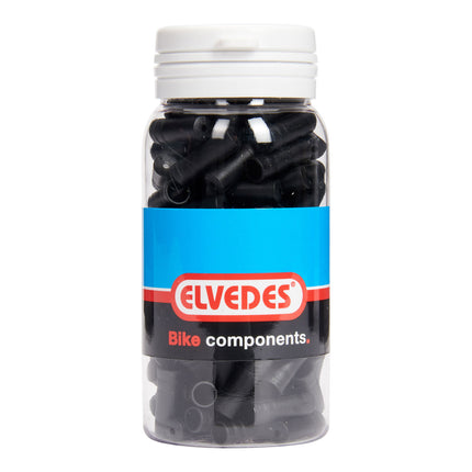 Elvedes kabelhoedje 5mm PVC zwart (150st)