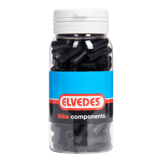 Elvedes kabelhoedje 5mm PVC zwart (150st)