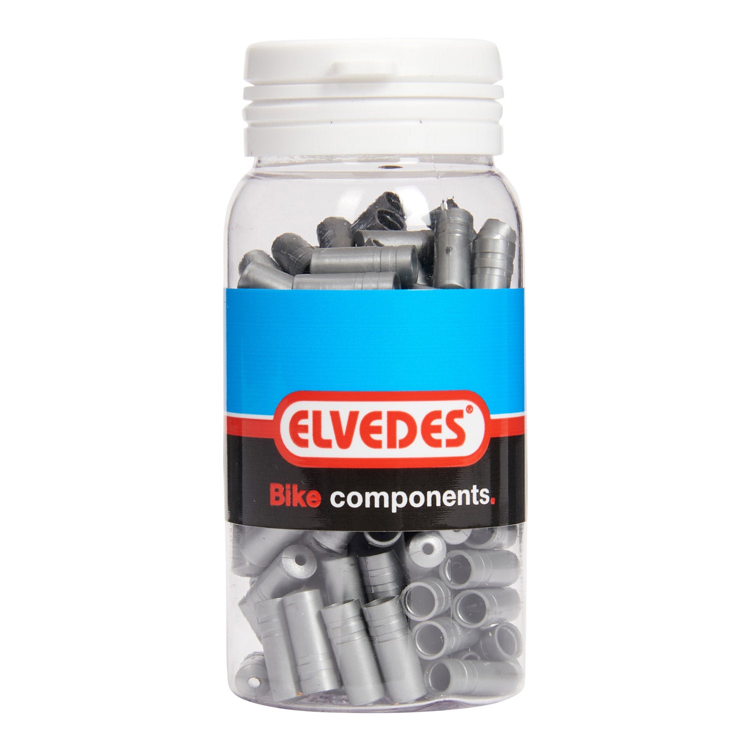 Elvedes kabelhoedje 4,3mm PVC zilver (150st)