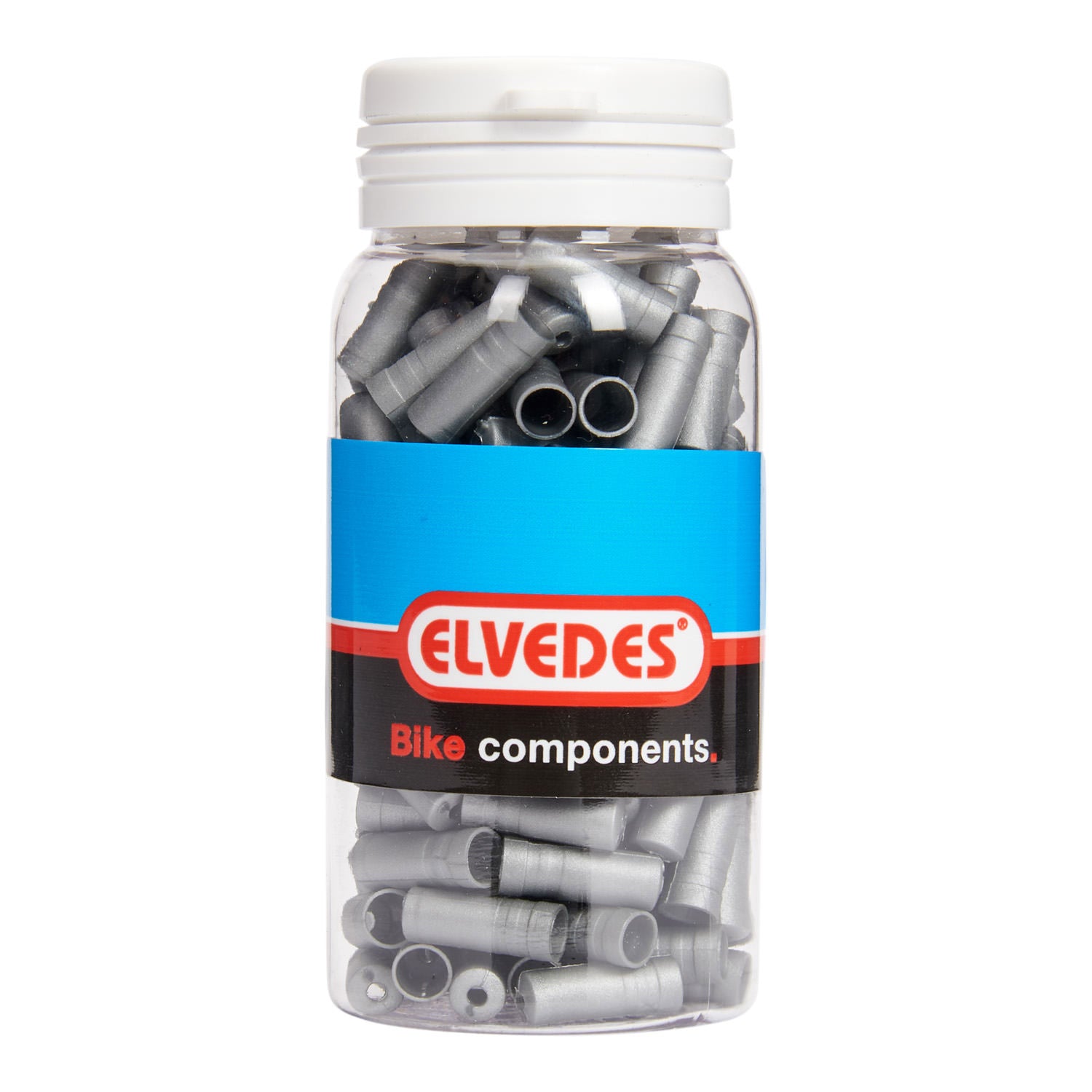 Elvedes kabelhoedje 5mm PVC zilver (150st)