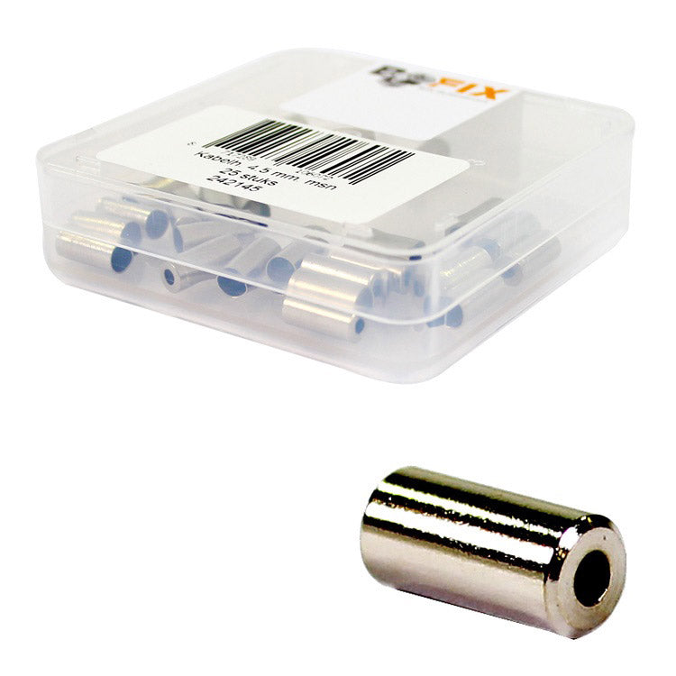 Bofix kabelhoedje 4,5mm messing (25st)
