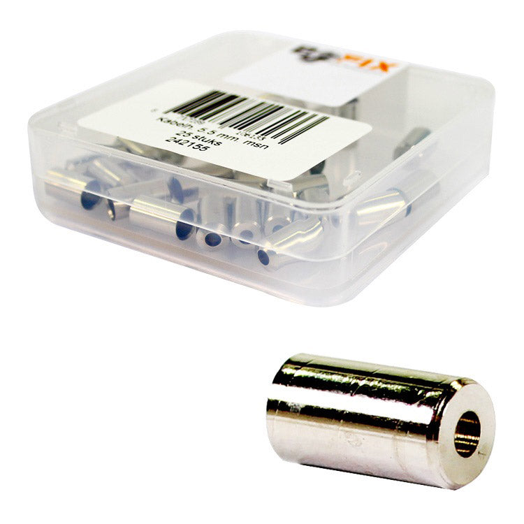 Bofix kabelhoedje 5,5mm messing (25st)