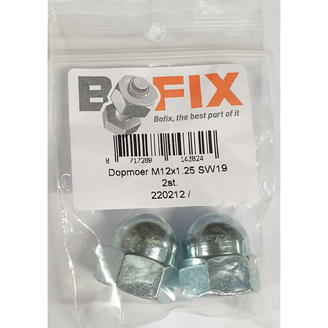 Bofix voorasmoer E-bike M12 x 1.25 met voorwielmotor (2st)