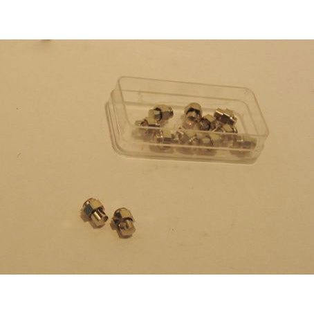 Bofix oogklembout Bleumells/SKS RVS (12st)
