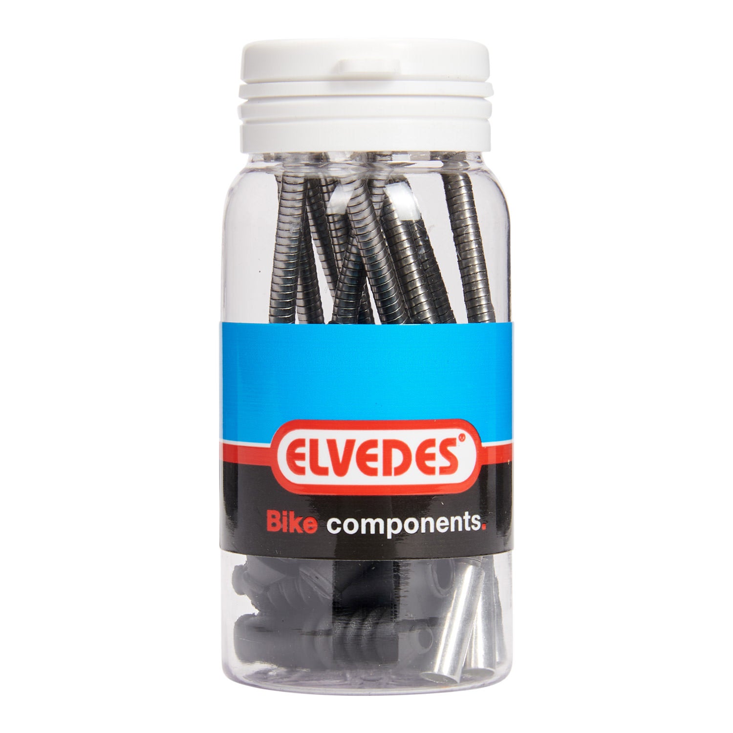 Elvedes V-brake kabelbocht 130 5mm RVS+rubber(10x) ELV2012032