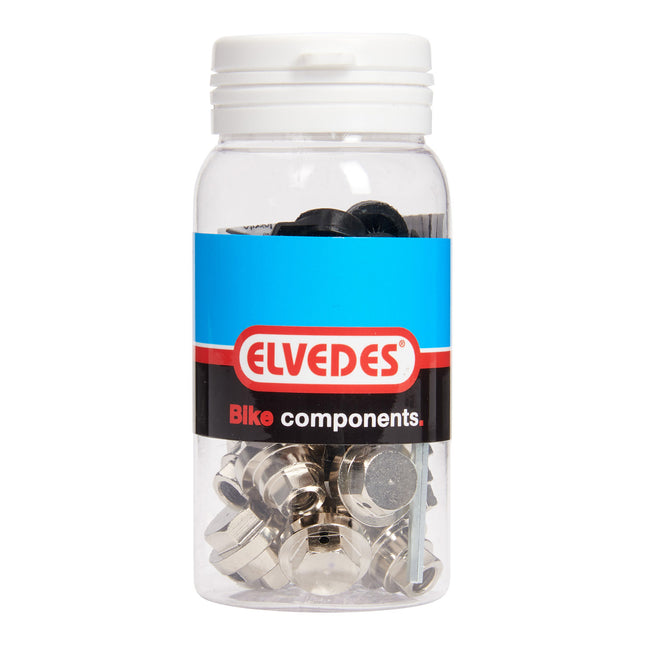 Elvedes schroefnippel + E-cap rollerbrake (15x) ELV2012024