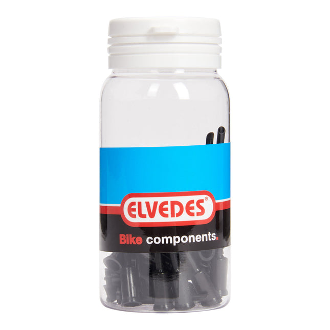 Elvedes kabelhoedje tip 5mm PVC zwart (50x) ELV2012106