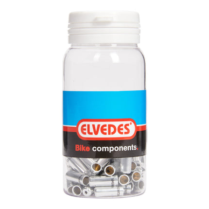 Embout de câble Elvedes 4,2mm joint argent (50x) alu. ELV2012007