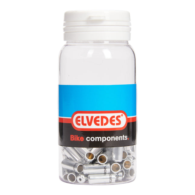 Embout de câble Elvedes 4,2mm joint argent (50x) alu. ELV2012007