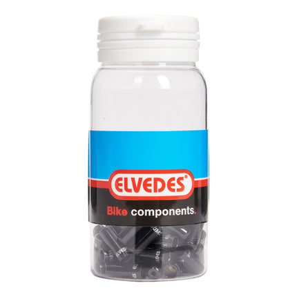 Elvedes cable ferrule 4.2mm seal black (50x) aluminum. ELV2012008