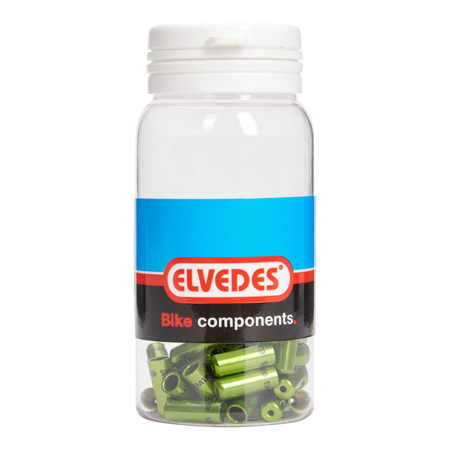 Elvedes capuchon de câble 4,2mm joint vert (50x) alu. ELV2012011