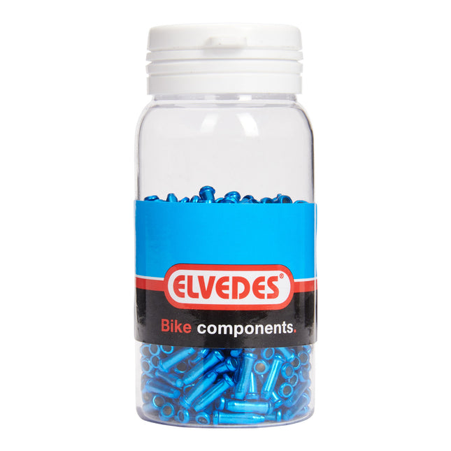 Elvedes capuchons antifrictions 2,3 mm bleus (500x) alu. ELV2012014