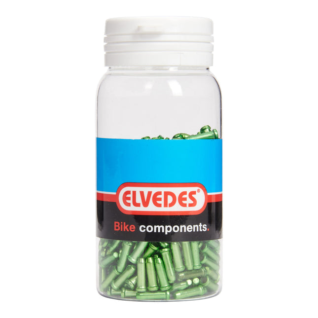 Elvedes embouts anti-effilochage 2,3 mm vert (500x) alu. ELV2012016