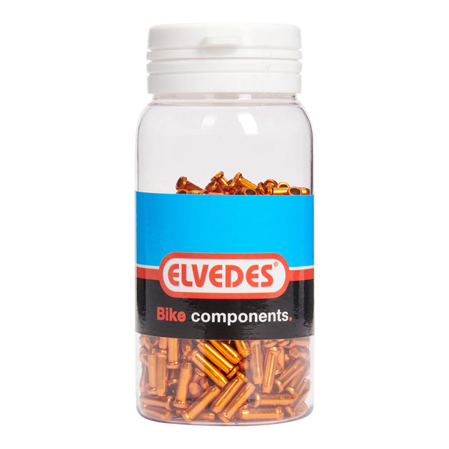 Elvedes embouts anti-effilochage 2,3mm orange (500x) alu. ELV2012017